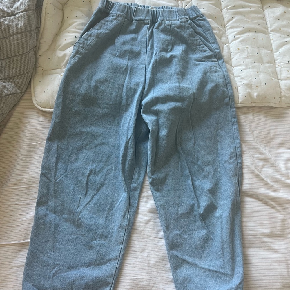 Micaela Greg Sky Barrel Pants